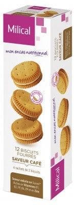 Milical - 12 Dietetic Filled Biscuits - Flavour: Coffee