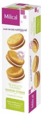 Milical - 12 Dietetic Filled Biscuits - Flavour: Lemon