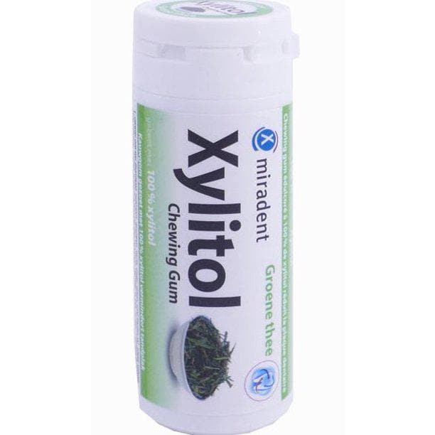 Miradent Xylitol Chewing Gum Green Tea 1 tube of 30 pieces