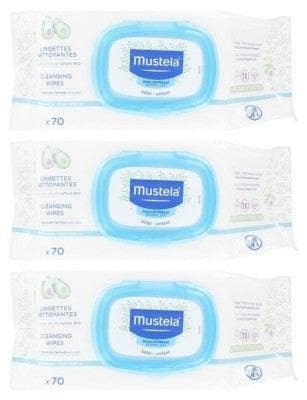Mustela - Cleansing Wipes with Avocado 3 x 70 Wipes