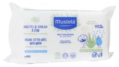 Mustela - Organic Cotton Water Wipes 60 Wipes