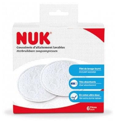 NUK - Washable Breast Pads 6 Pads