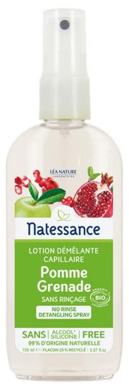 Natessance Organic Hair Detangling Lotion Apple Pomegranate 150ml