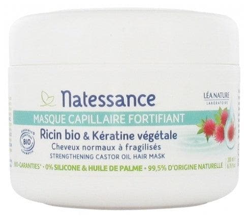 Natessance Strengthening Castor Oil & Vegetable Keratin Hair Mask 200ml