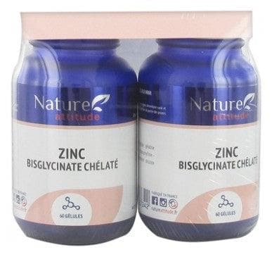 Nature Attitude - Chelated Zinc Bisglycinate 2 x 60 Capsules