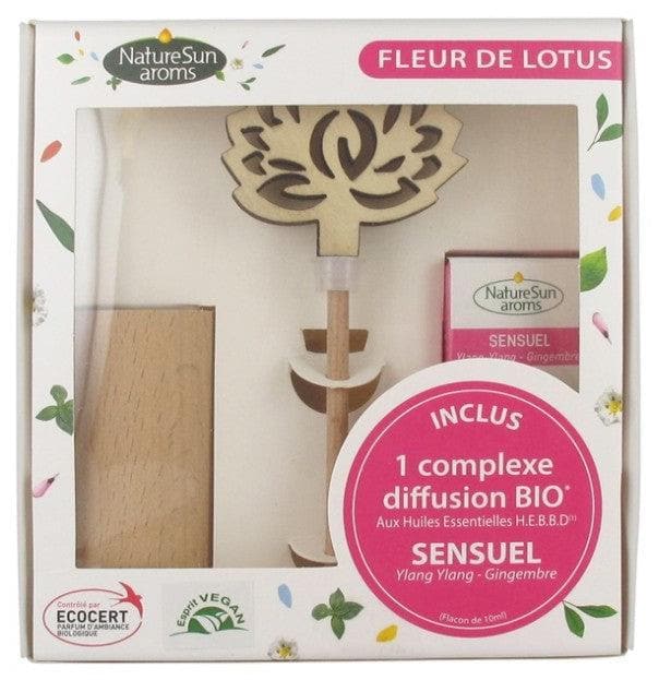NatureSun Aroms Aromatic Gift Box Lotus Flower + Organic Sensual Diffusion Complex 10ml