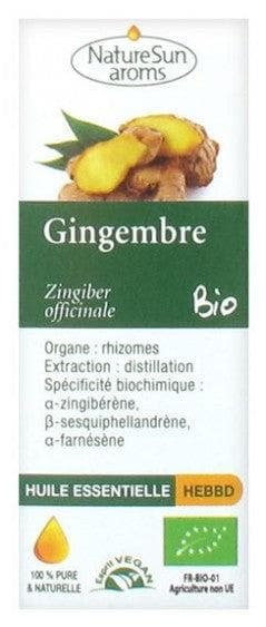 NatureSun Aroms Organic Essential Oil Ginger (Zingiber officinale) 10 ml