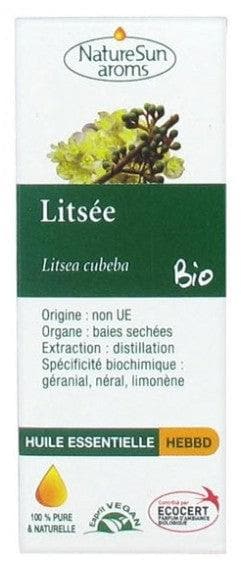 NatureSun Aroms Organic Essential Oil Litsea (Litsea Cubeba) 10ml