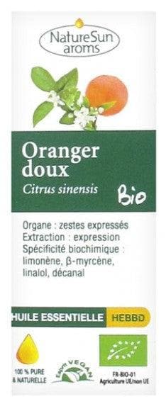 NatureSun Aroms Organic Essential Oil Sweet Orange (Citrus Sinensis) 10ml