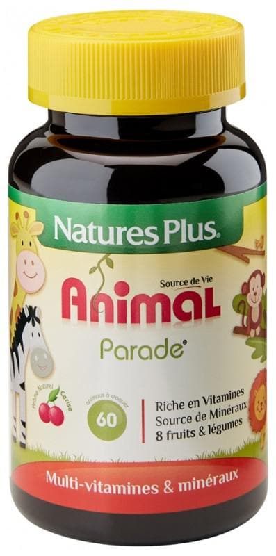 Natures Plus Animal Parade Child Source of Life Cherry Flavour 60 Tablets