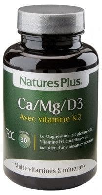 Natures Plus - Ca/Mg/D3 With Vitamin K2 30 Tablets