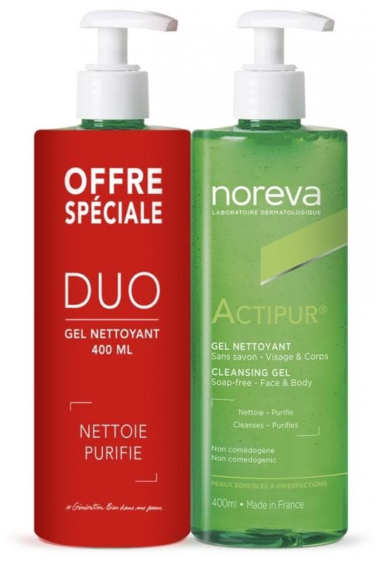 Noreva Actipur Purifying Dermo-Cleansing Gel 2 x 400ml