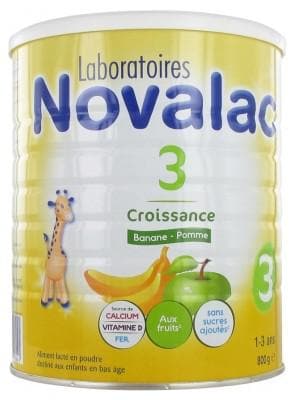Novalac - 3 Growth Banana - Apple 800g