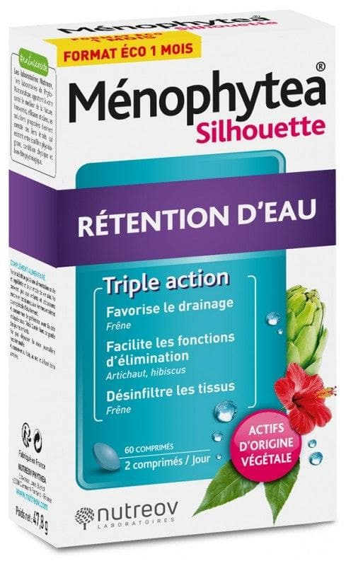 Nutreov Ménophytea Silhouette Water Retention 60 Tablets