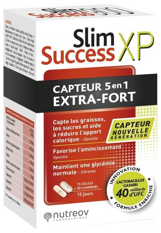 Nutreov Slim Success XP Sensor 5in1 Extra Strength 15 Capsules + 30 Tablets