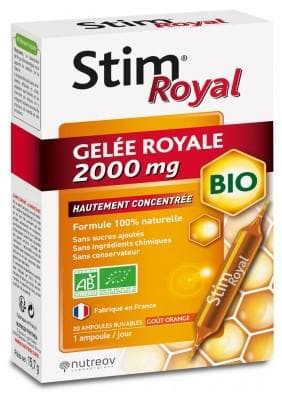 Nutreov - Stim Royal Jelly 2000mg Organic 20 Vials