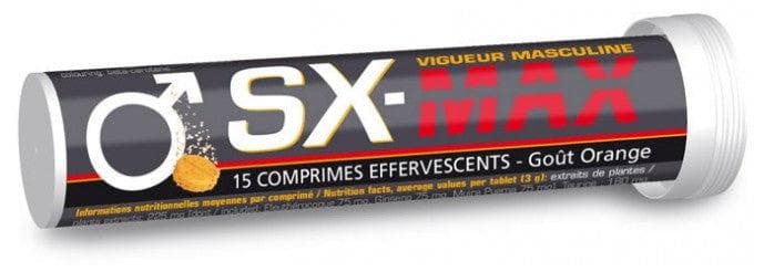 Nutri Expert SX Max Masculine Vigour 15 Effervescent Tablets Orange Flavouring