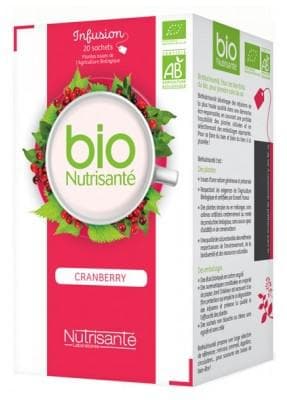 Nutrisanté - Organic Infusion Cranberry 20 Sachets