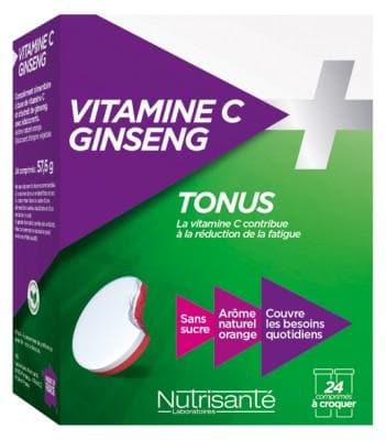 Nutrisanté - Vitamin C + Ginseng 24 Tablets