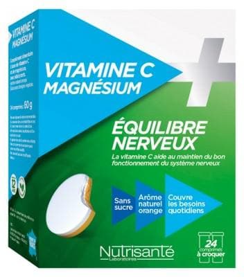 Nutrisanté - Vitamin C + Magnesium 24 Tablets