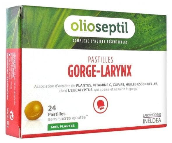 Olioseptil Lozenges Throat-Larynx Honey Plants 24 Lozenges