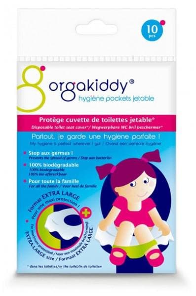 Orgakiddy Disposable Toilet Seat Covers Extra Large 10 Units