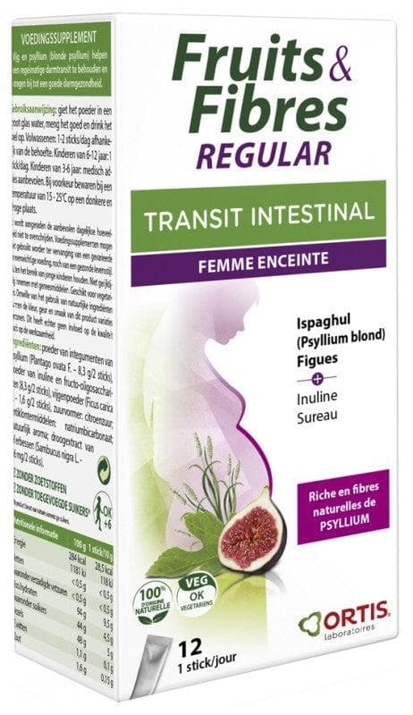 Ortis Fruit and Fibre Regular Intestinal Transit Pregnant Woman 12 Sticks
