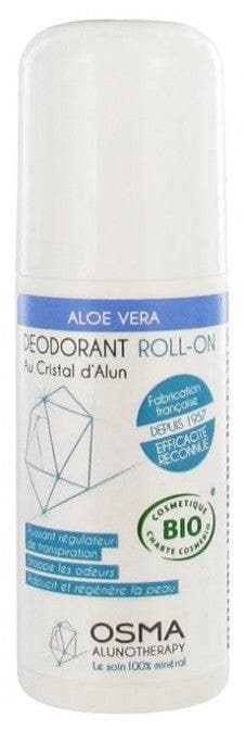 Osma Laboratoires Organic Roll-On Deodorant with Alum Crystal 50ml Fragrance: Aloe Vera