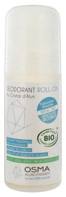 Osma Laboratoires Organic Roll-On Deodorant with Alum Crystal 50ml Fragrance: Menthol