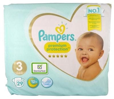 Pampers - Premium Protection 29 Nappies Size 3 (6-10kg)