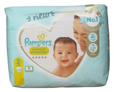 Pampers - Premium Protection 30 Diapers Size 2 (4-8 kg)