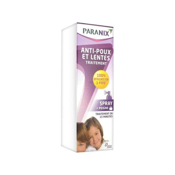 Paranix Anti-Lice and Nits Treatment Spray 100ml Comb
