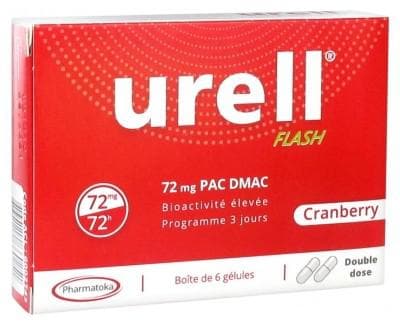 Pharmatoka - Urell Flash Cranberry 6 Capsules