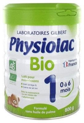 Physiolac - Organic 1 From 0 To 6 Months 800g