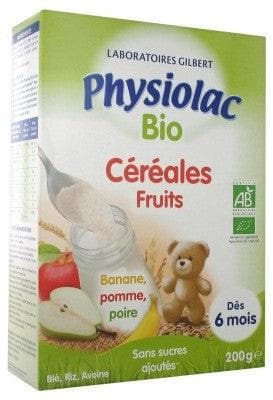 Physiolac - Organic Cereal Fruit From 6 Months 200g