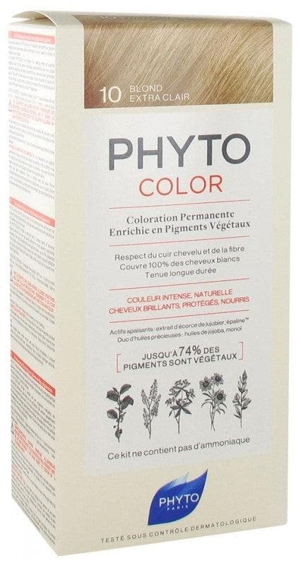 Phyto Color Permanent Color Hair Colour: 10 Extra Fair Blond