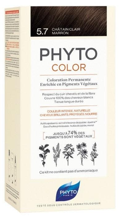 Phyto Color Permanent Color Hair Colour: 5.7 Brown Light Chestnut