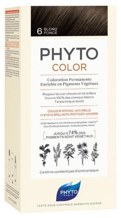 Phyto Color Permanent Color Hair Colour: 6 Dark Blonde