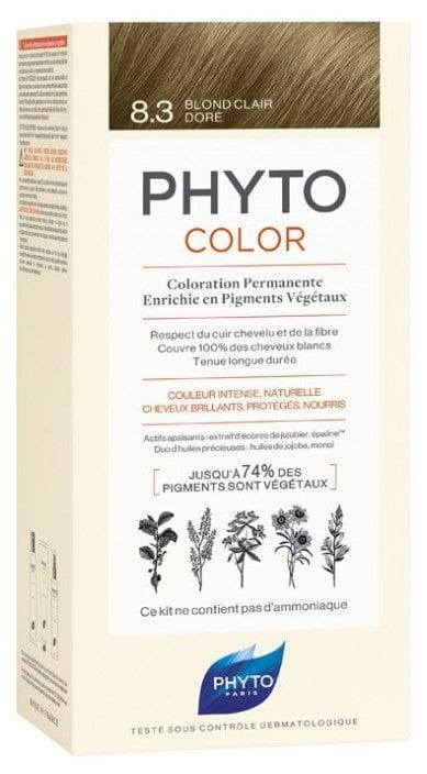 Phyto Color Permanent Color Hair Colour: 8.3 Light Golden Blonde