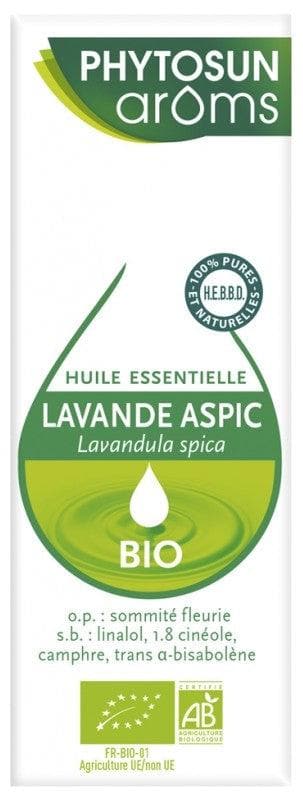 Phytosun Arôms Organic Essential Oil Aspic Lavender (Lavandula spica) 10 ml