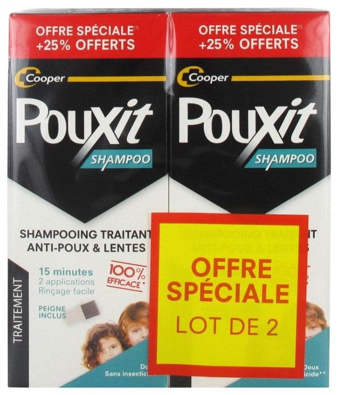 Pouxit Treatment Shampoo Anti-Lice & Nits 2 x 250ml