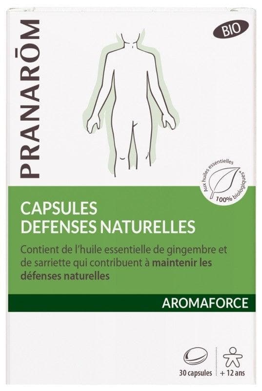 Pranarôm Aromaforce Organic Natural Defenses Capsules 30 Capsules