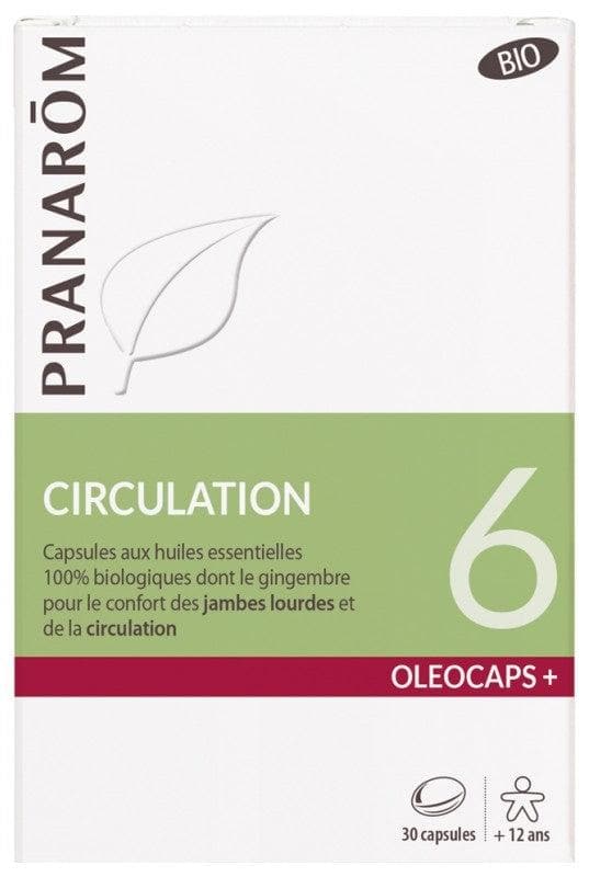 Pranarôm Oléocaps+ Organic 6 Circulation 30 Capsules