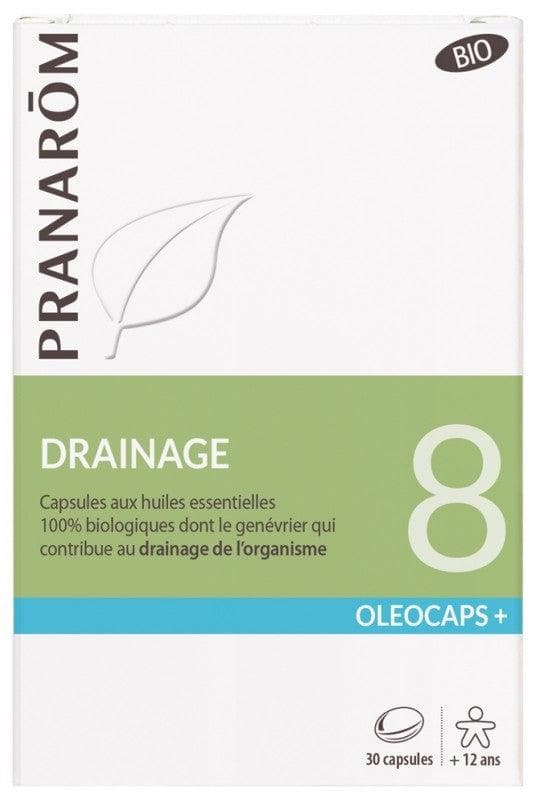 Pranarôm Oléocaps+ Organic 8 Draining 30 Capsules