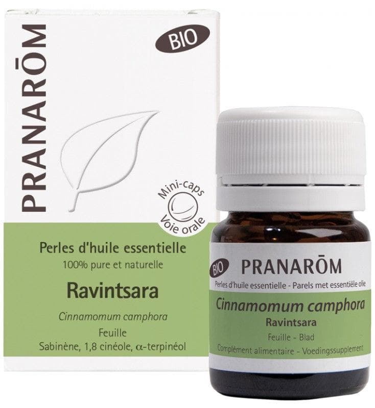 Pranarôm Organic Pearls of Essential Oil Ravintsara (Cinamommum Camphora) 60 Pearls