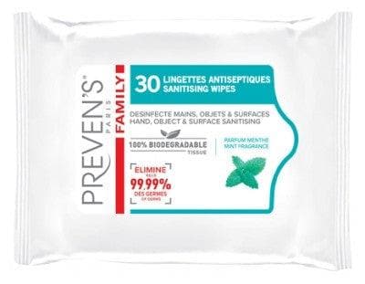 Preven's - Antiseptic Wipes Mint Fragrance 30 Wipes