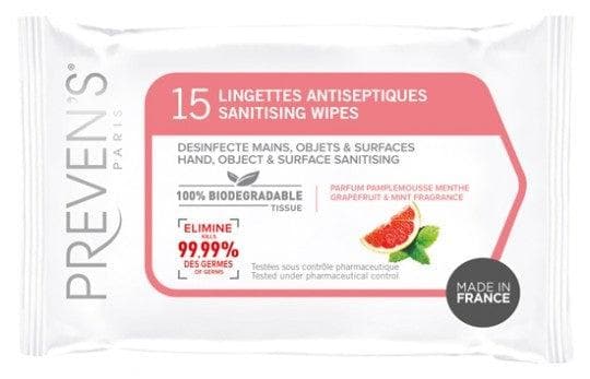 Preven's Sanitising Wipes Grapefruit Mint Fragrance 10 Wipes
