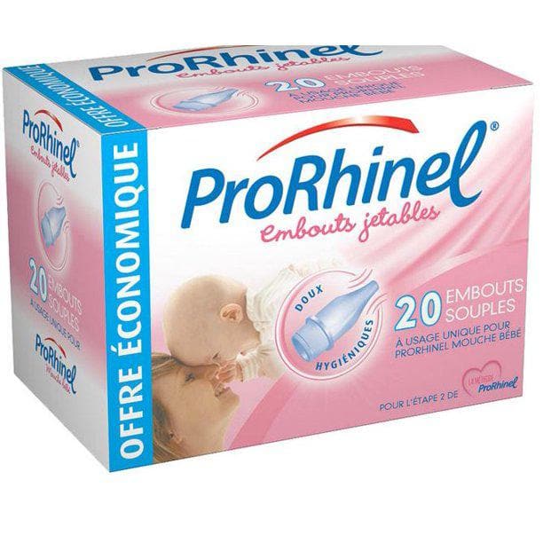 ProRhinel 20 Disposable Supple Ends for Baby Nose Cleaner
