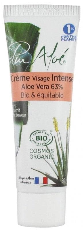 Pur Aloé Organic Intense Face Cream with Aloe Vera 63% 50ml