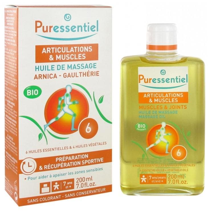 Puressentiel Muscles & Joints Organic Massage Oil 200ml